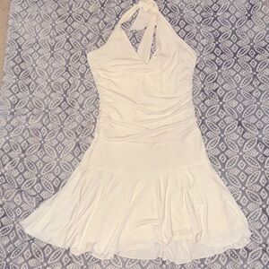 Y2K vintage Speechless halter dress cream colored